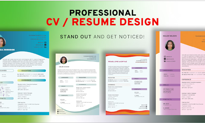 Gig Preview - Create professional and cool CV resume for your career success