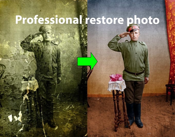 Gig Preview - Restore old photos professionally quickly