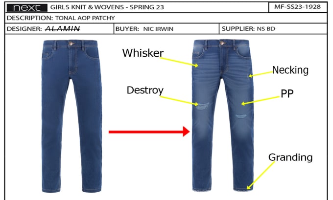 Gig Preview - Really dry process add your clothing tech pack and sketch for devlopment