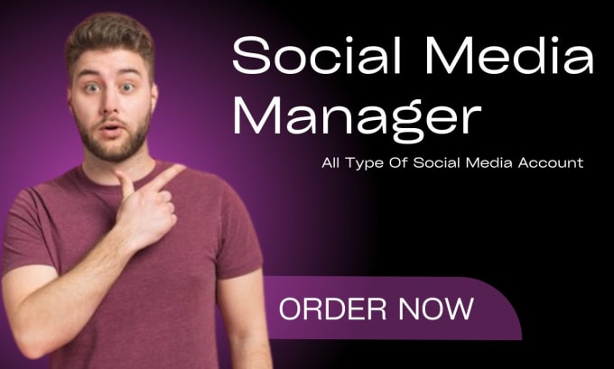 Gig Preview - Be your social media manager and content creator