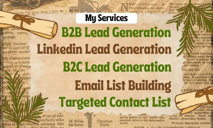 Gig Preview - Build email list, contact list, prospect list building, b2b lead generation