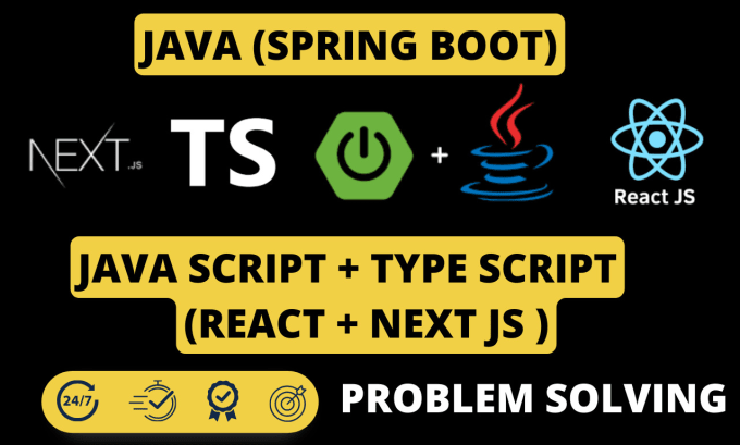 Gig Preview - Develop your web application with spring boot and next or react