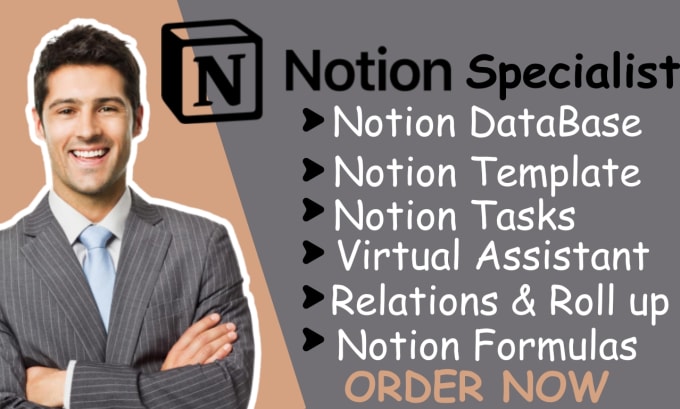 Bestseller - notion page setup, be notion database notion virtual expert