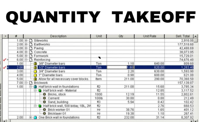 Gig Preview - Do quantity takeoff and cost estimating tasks, utilize planswift