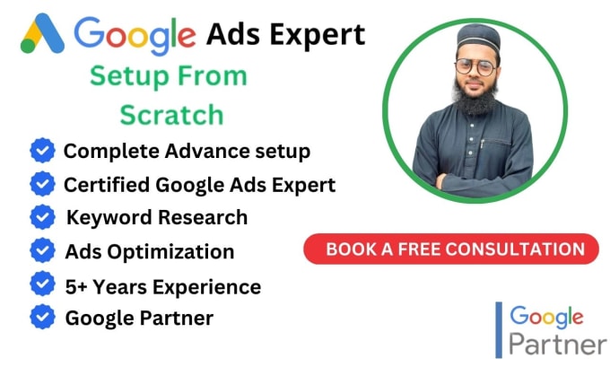 Gig Preview - Setup and optimize high performing google ads adwords ppc campaign