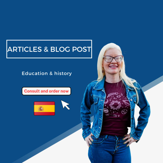 Gig Preview - Be your spanish writer for articles posts and academic texts