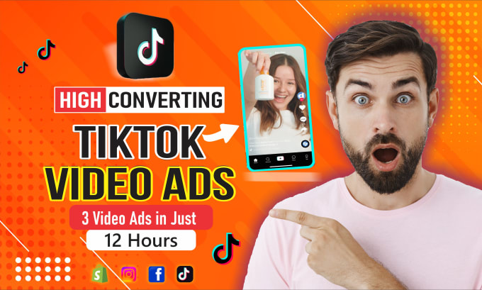 Gig Preview - Create viral tiktok video ads facebook ads drop shipping ads tiktok ads