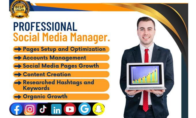 Gig Preview - Be your social media marketing manager