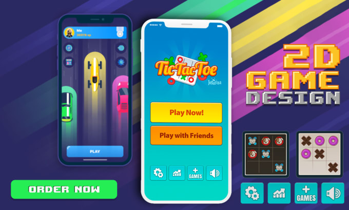 Gig Preview - Design 2d game UI design and assets for pc and mobile games