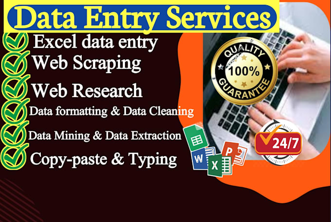 Gig Preview - Do data entry, data cleaning, data analysis and data visualization on excel