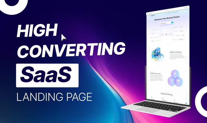 Gig Preview - Our agency will design saas landing page for your business