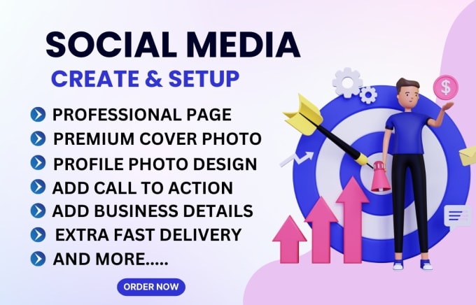 Gig Preview - Create and setup all social media and business page