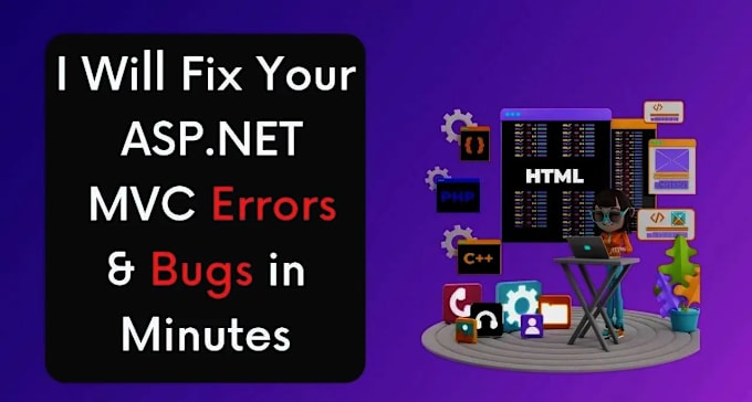 Gig Preview - Identify and fix errors in  both frontend and backend dot net applications