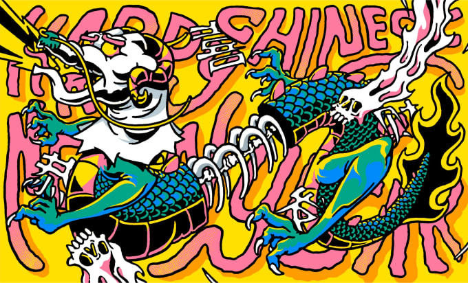 Gig Preview - Draw illustration for your band or skateboard gig poster