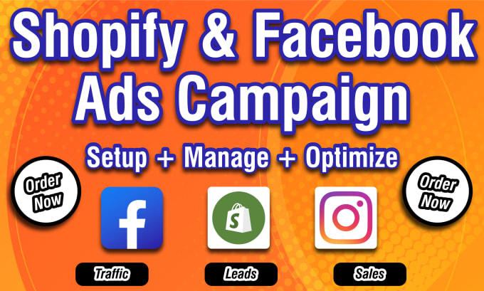 Gig Preview - Create and manage facebook ads, shopify ads, and meta ads campaign