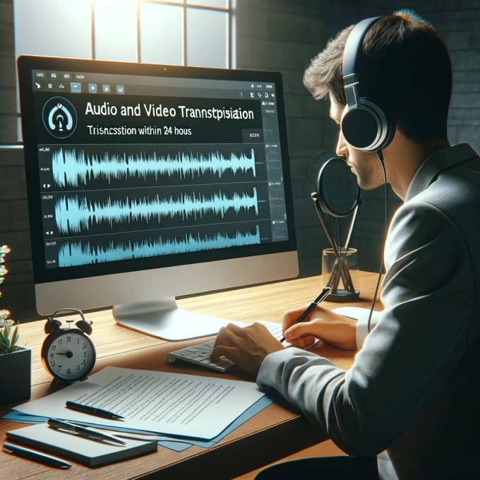 Gig Preview - 90 mins of audio or video transcription in 24 hours