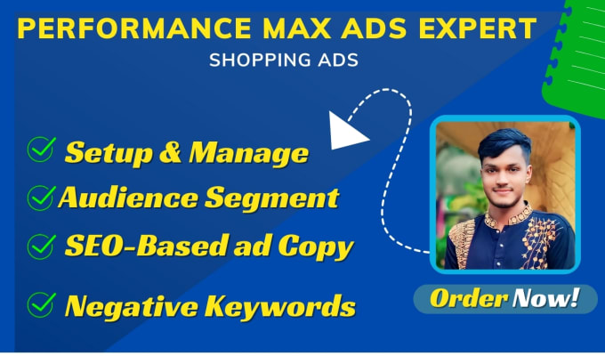 Gig Preview - Setup google ads, shopping, display, performance max, video ads campaign