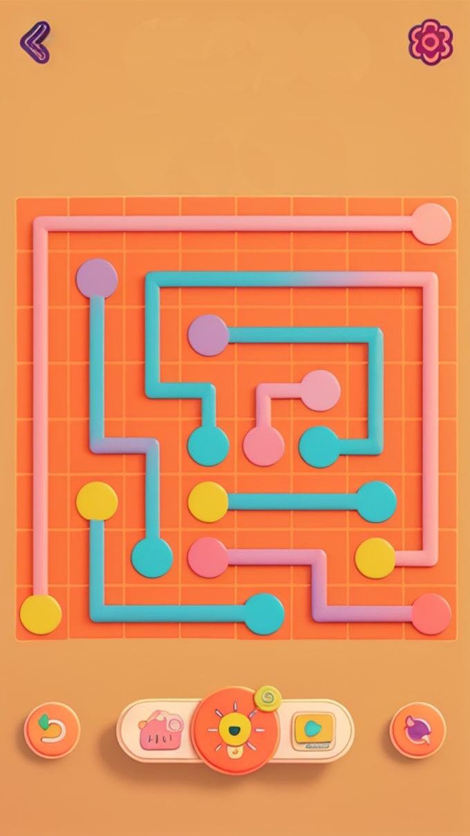 Gig Preview - Make a color connect puzzle game