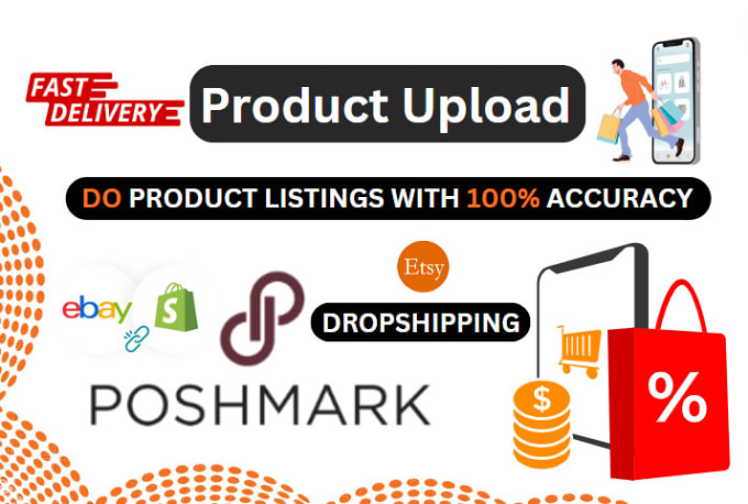 Gig Preview - Be virtual assistant poshmark dropshipping lister upload