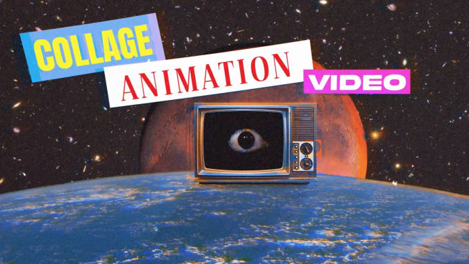 Gig Preview - Create an incredible surreal animated collage for you