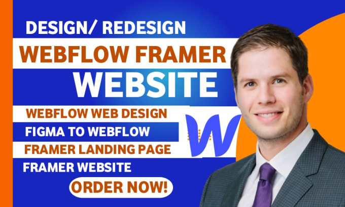 Gig Preview - Design  webflow framer website convert figma to webflow and  on  elementor