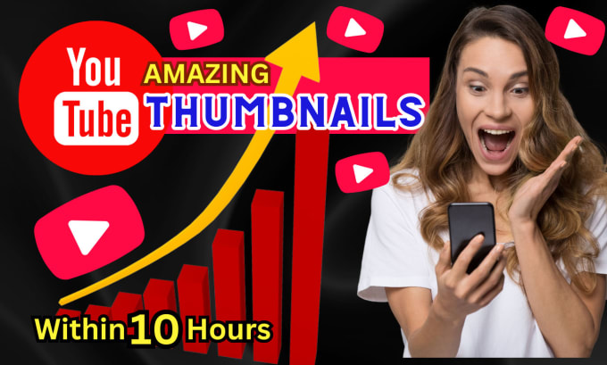 Gig Preview - Design eye catchy amazing youtube thumbnail in 12 hours