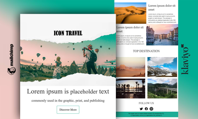 Bestseller - design mailchimp email newsletter template campaigns set up