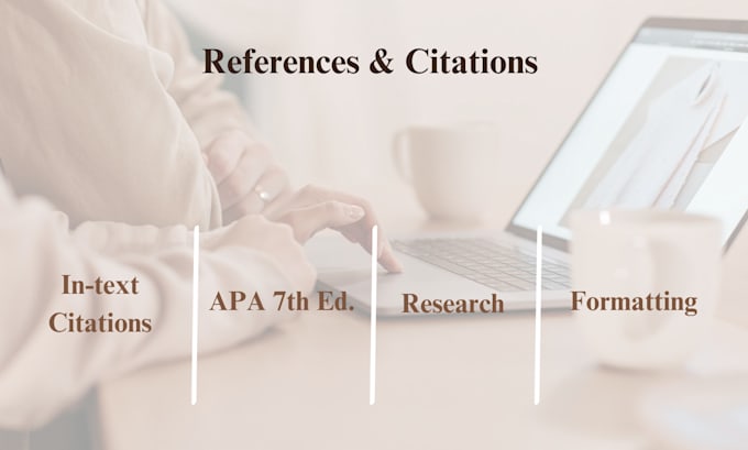 Gig Preview - Proofread, edit and format references per apa 7th citation and referencing