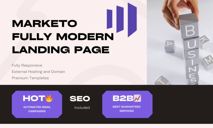 Gig Preview - Marketo automated landing page ecommerce marketing salesforce b2b