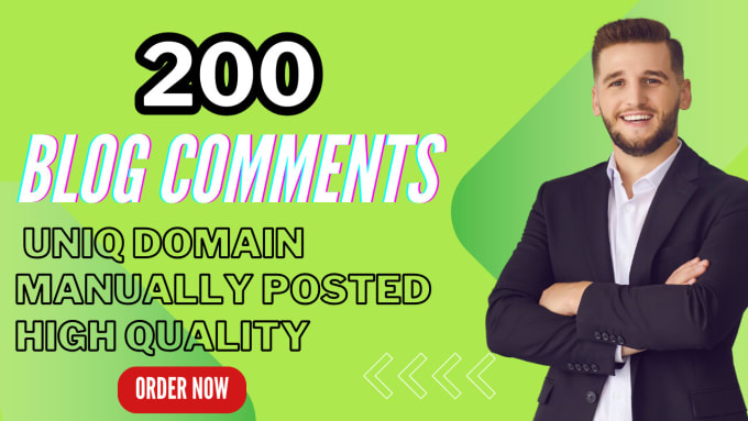 Gig Preview - Build 200 high quality uniq blog comments for your site