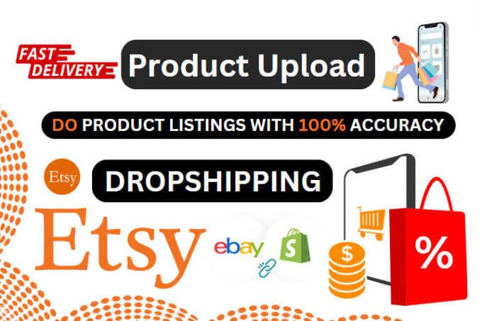 Gig Preview - Etsy virtual assistant, etsy dropshipping, etsy lister