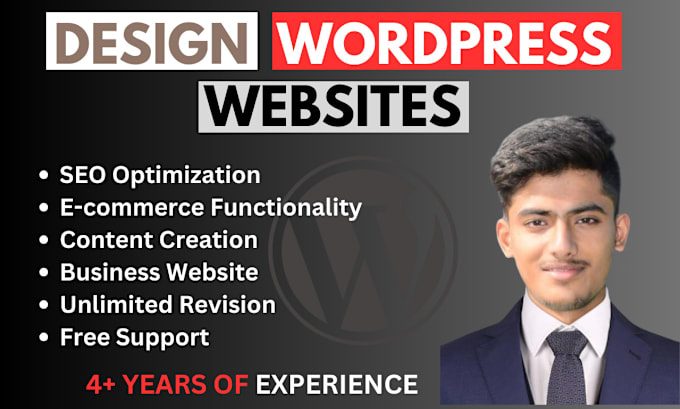 Gig Preview - Create and design clean and modern wordpress business website