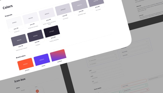 Gig Preview - Make you a design system to improve your UI UX design