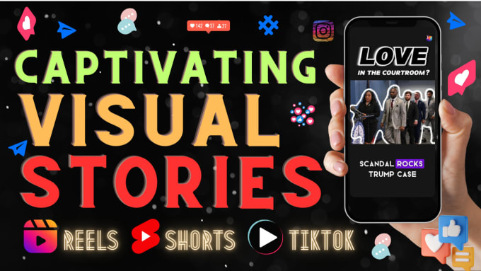 Gig Preview - Make a super engaging reel, tiktok, or shorts