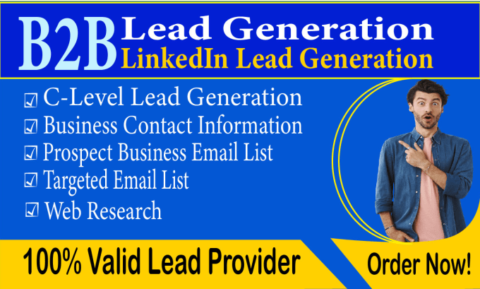 Gig Preview - Provide b2b linkedin lead generation for your targeted leads