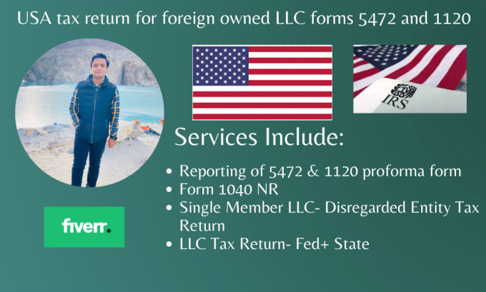 Gig Preview - Do usa tax return for foreign owned llc 5472 and 1120