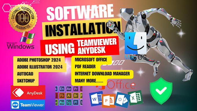 Gig Preview - Install setup adobe,autodesk and microsoft office software mac os and windows os