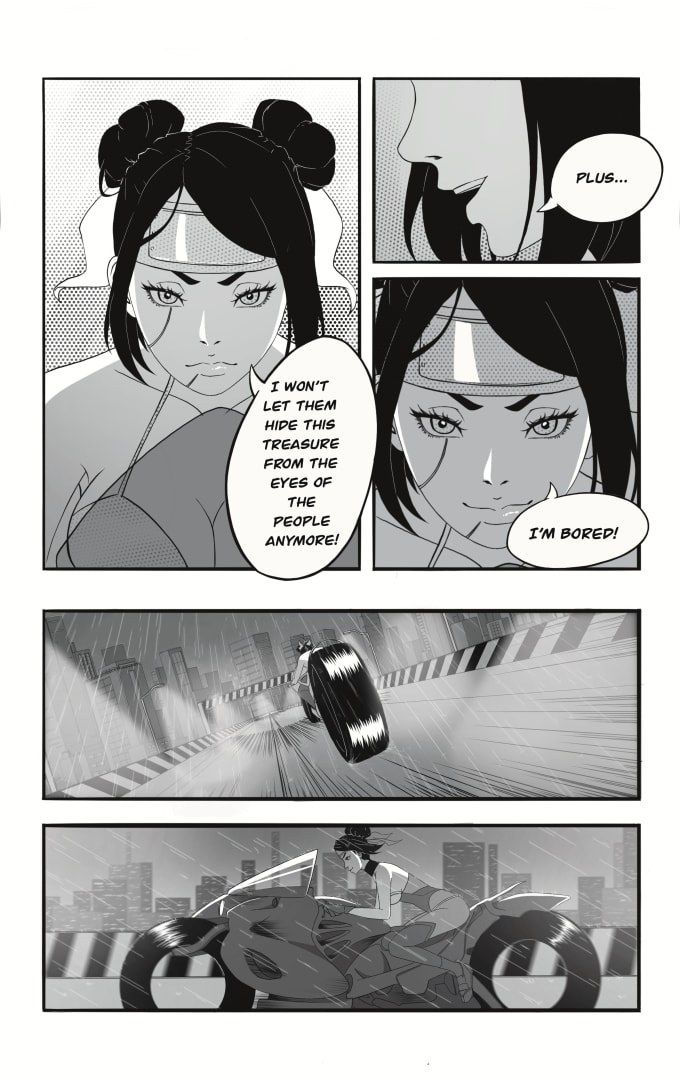 Gig Preview - Design manga page based on your script or storyboard