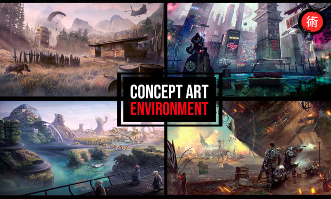 Gig Preview - Draw environment concept art and backgrounds for your ideas