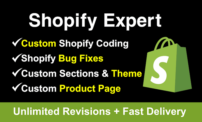 Gig Preview - Do shopify custom coding shopify bug fix and custom theme development