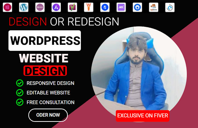 Gig Preview - Create landing page, clone, redesign, figma and complete website in wordpress