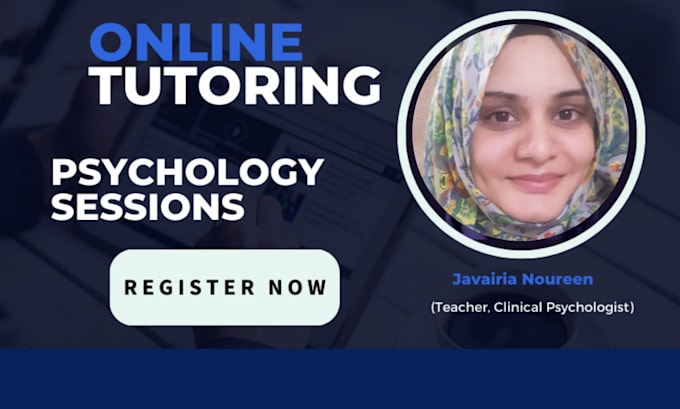 Gig Preview - Be your psychology tutor online tutoring, neuropsychology, counseling