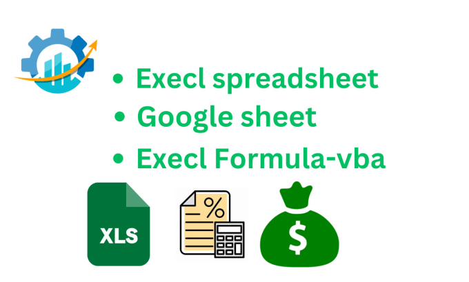 Gig Preview - Excel or google sheets tasks, including creating spreadsheets