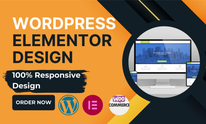 Gig Preview - Build design, redesign, revamp  or clone wordpress website using elementor pro