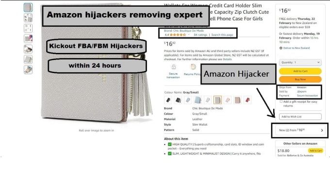 Gig Preview - Remove amazon hijacker and free your listing from amazon hijackers