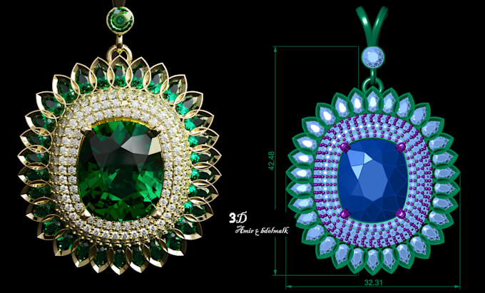 Gig Preview - Do 3d cad model jewelry design