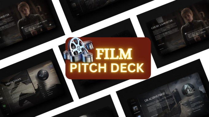 Gig Preview - Design film pitch deck tv series, lookbook, screenplay for tv shows in 24 hrs