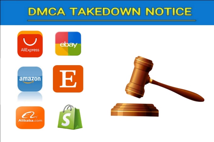 Gig Preview - Remove copyright content amazon,ebay,shopify,etsy,alibaba,aliexpress under dmca