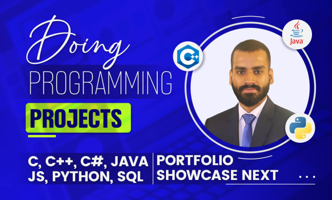 Gig Preview - Do cpp c sharp python javascript c java programming and sql database design