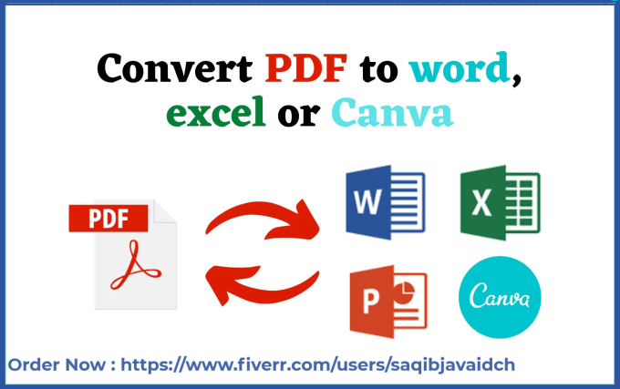 Gig Preview - Convert your documents in pdf or ms word or ms excel